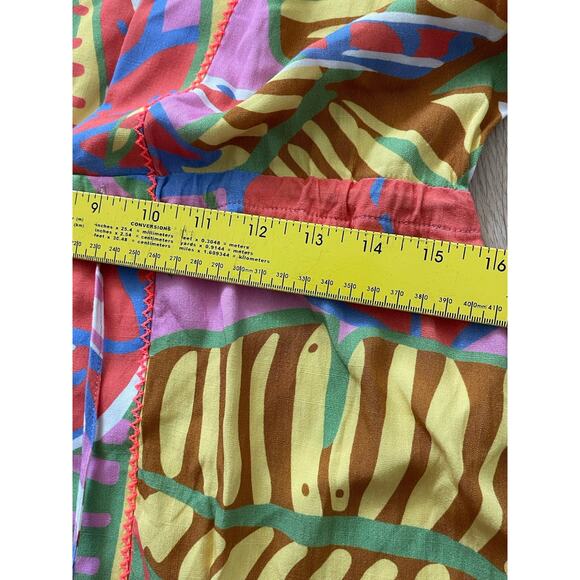 Revolve Maaji Joy Kaftan Beach Coverup Dress Tropical Lightweight Colorful Large - Picture 11 of 11